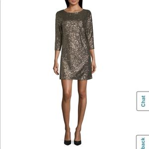 Worthington Gold Sparkly Dress